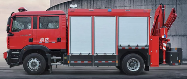 中潔牌重汽豪沃搶險(xiǎn)救援消防車(chē)